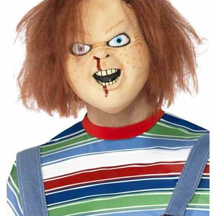 Feestbazaar Chucky masker met haar