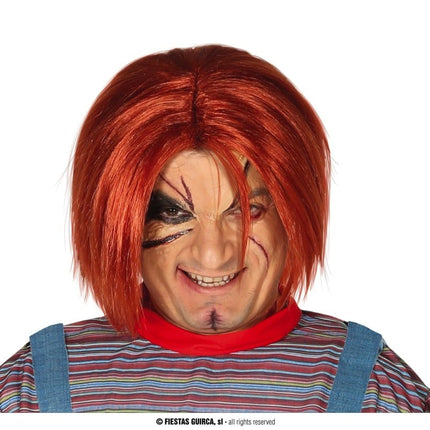 Feestbazaar Chucky Pruik