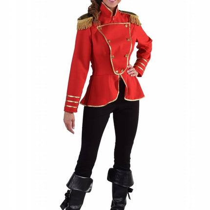 Feestbazaar Circus dame uniform jas rood