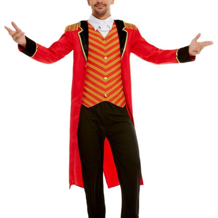 Feestbazaar Circus Dompteur Kostuum Heren
