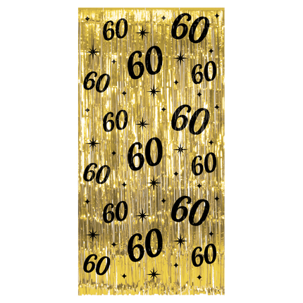 Feestbazaar Classy Feestgordijn 60 Jaar Goud