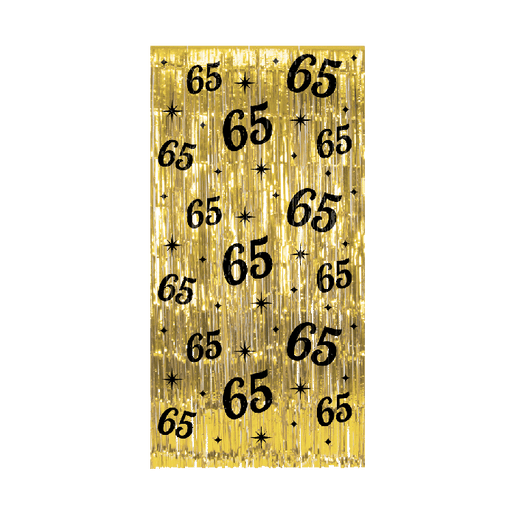 Feestbazaar Classy Feestgordijn 65 Jaar Goud