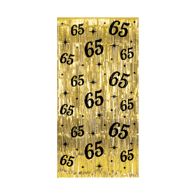 Feestbazaar Classy Feestgordijn 65 Jaar Goud