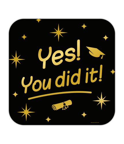 Feestbazaar Classy Party Decoratiebord Yes You Did It