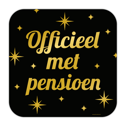 Feestbazaar Classy Party Huldeschild Pensioen
