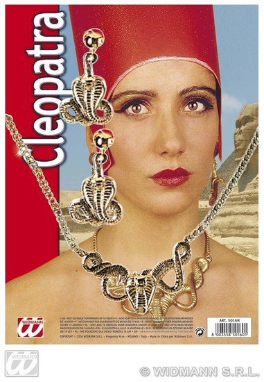 Feestbazaar Cleopatra set ketting met oorbellen