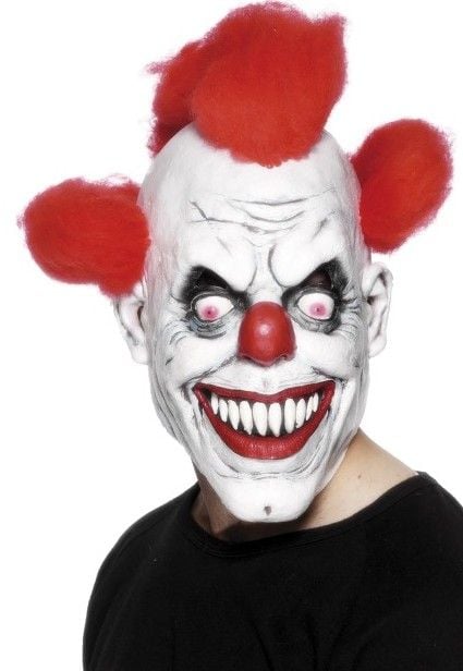 Feestbazaar Clown 3/4 masker horror