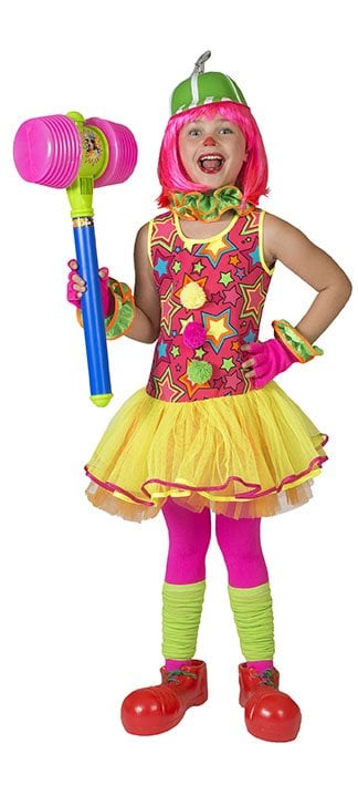 Feestbazaar Clown Meisje jurkje stars