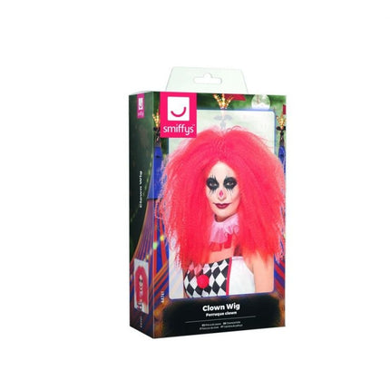 Feestbazaar Clown Pruik Lang Horror Rood