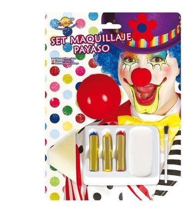 Feestbazaar Clown set make up + neus