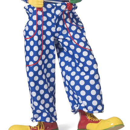 Feestbazaar Clownsbroek Blauw/Wit Gestippeld
