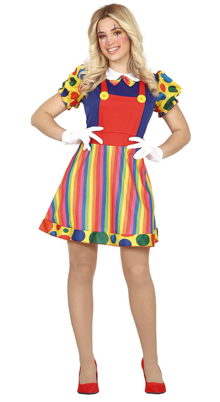 Feestbazaar Clownsjurk Dames Jiffy