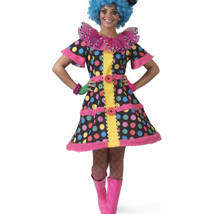 Feestbazaar Clownsjurk Hotty Dotty