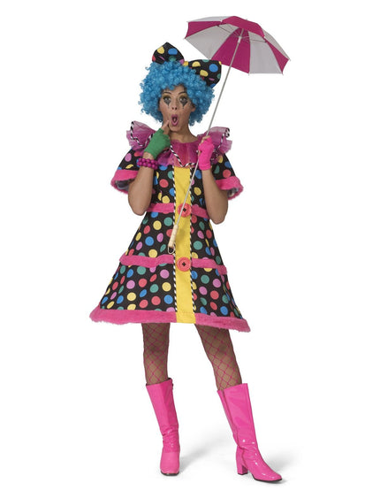 Feestbazaar Clownsjurk Hotty Dotty