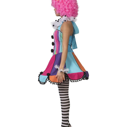 Feestbazaar Clownsjurk Regenboog