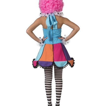 Feestbazaar Clownsjurk Regenboog