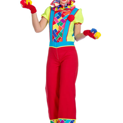 Feestbazaar Clownskostuum Retro Dames Twirly