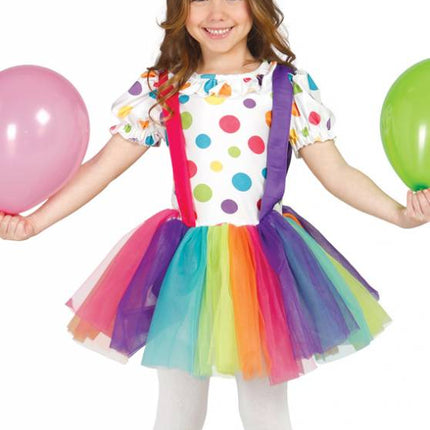 Feestbazaar Clownspakje meisjes stippen