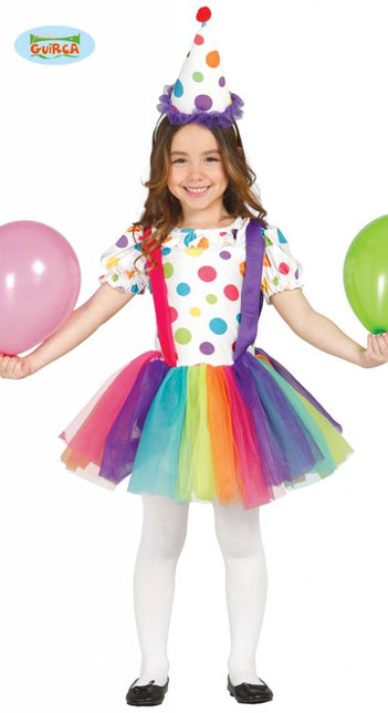 Feestbazaar Clownspakje meisjes stippen