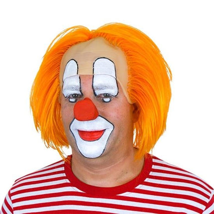 Feestbazaar Clownspruik Bas oranje