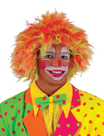 Feestbazaar Clownspruik Fluor