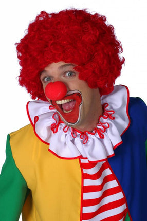 Feestbazaar Clownspruik rood