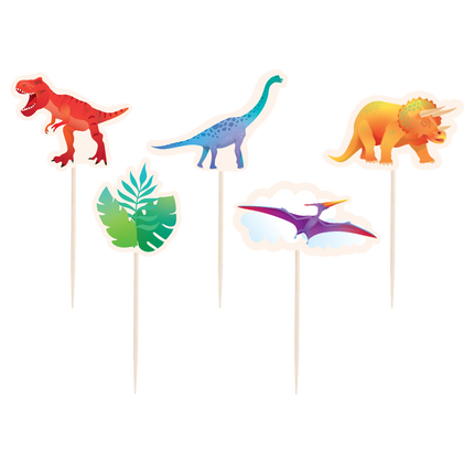 Feestbazaar Cocktail Prikkers Dinosaurus (16st)