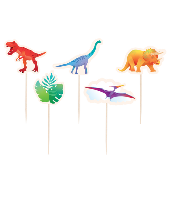Feestbazaar Cocktail Prikkers Dinosaurus (16st)