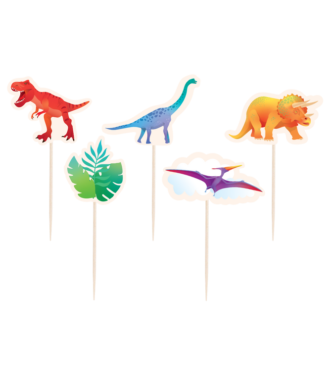 Feestbazaar Cocktail Prikkers Dinosaurus (16st)