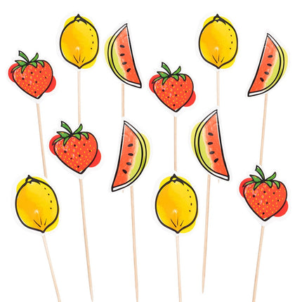 Feestbazaar Cocktailprikkers Fruit (12st)