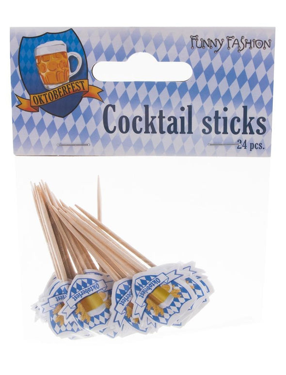 Feestbazaar Cocktailprikkers Oktoberfest - 24 Stuks