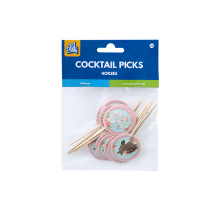 Feestbazaar Cocktailprikkers Paard Dreams Roze