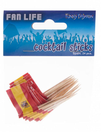 Feestbazaar Cocktailprikkers Spanje 24 stuks
