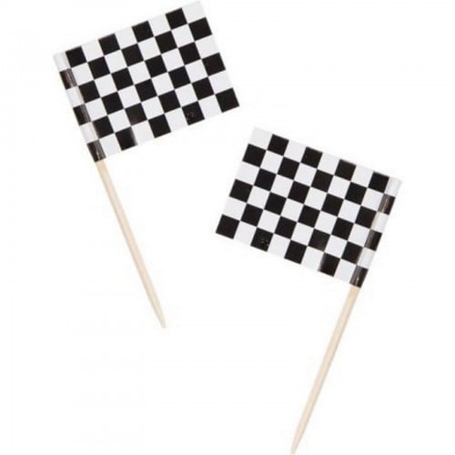 Feestbazaar Coctail Prikkers Race Finish vlag (50x)
