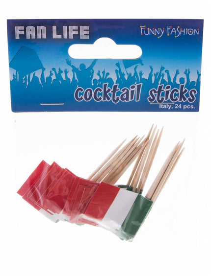 Feestbazaar Coctailprikkers Italie 24 stuks