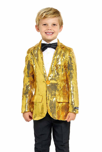 Feestbazaar Colbert Pailletten Goud Jongens Suitmeister