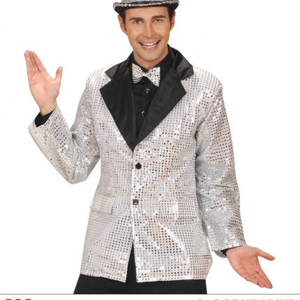 Feestbazaar Colbert pailletten zilver