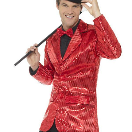 Feestbazaar Colbert rood pailletten
