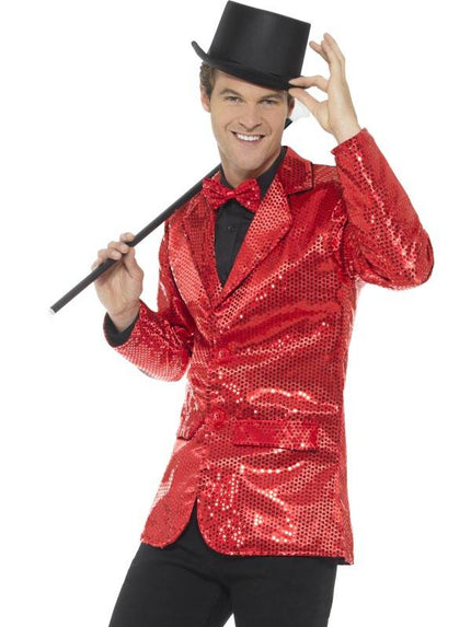 Feestbazaar Colbert rood pailletten