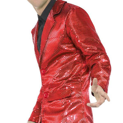 Feestbazaar Colbert rood pailletten