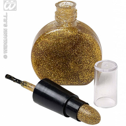Feestbazaar Combi nagellak en lippenstift goud