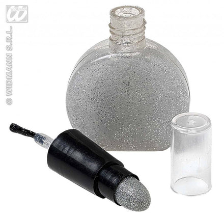 Feestbazaar Combi nagellak en lippenstift zilver