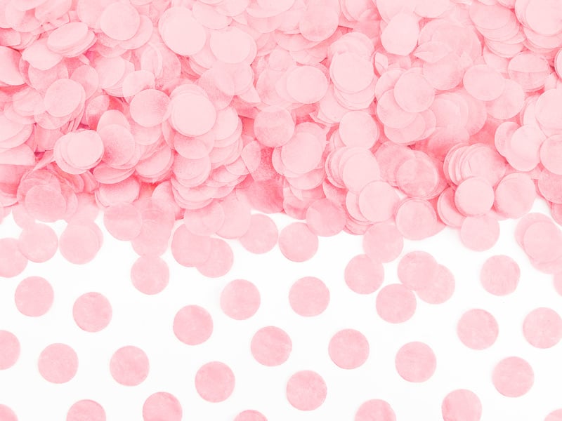 Feestbazaar Confetti Baby Roze 15GR