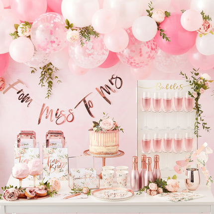 Feestbazaar Confetti Ballonnen 'Team Bride' (5st)