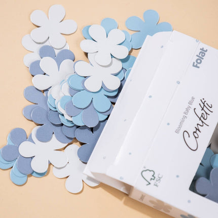 Feestbazaar Confetti Bloemvorm Blooming Baby Boy (80st)