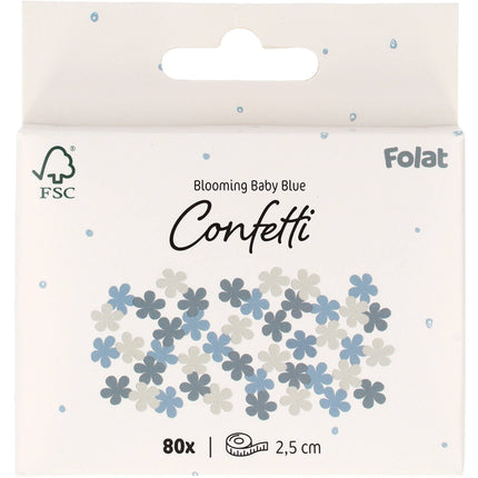 Feestbazaar Confetti Bloemvorm Blooming Baby Boy (80st)