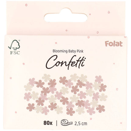 Feestbazaar Confetti Bloemvorm Blooming Baby Girl (80st)