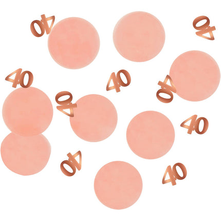 Feestbazaar Confetti Elegant Lush Blush 40 Jaar (25 Gram)