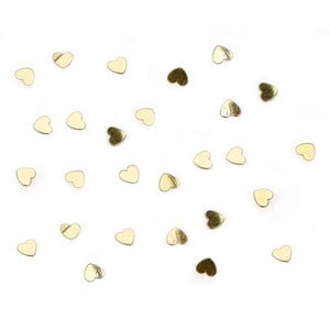 Feestbazaar Confetti Hartjes Goud - 15 Gram