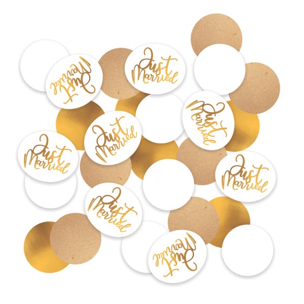 Feestbazaar Confetti Just Married